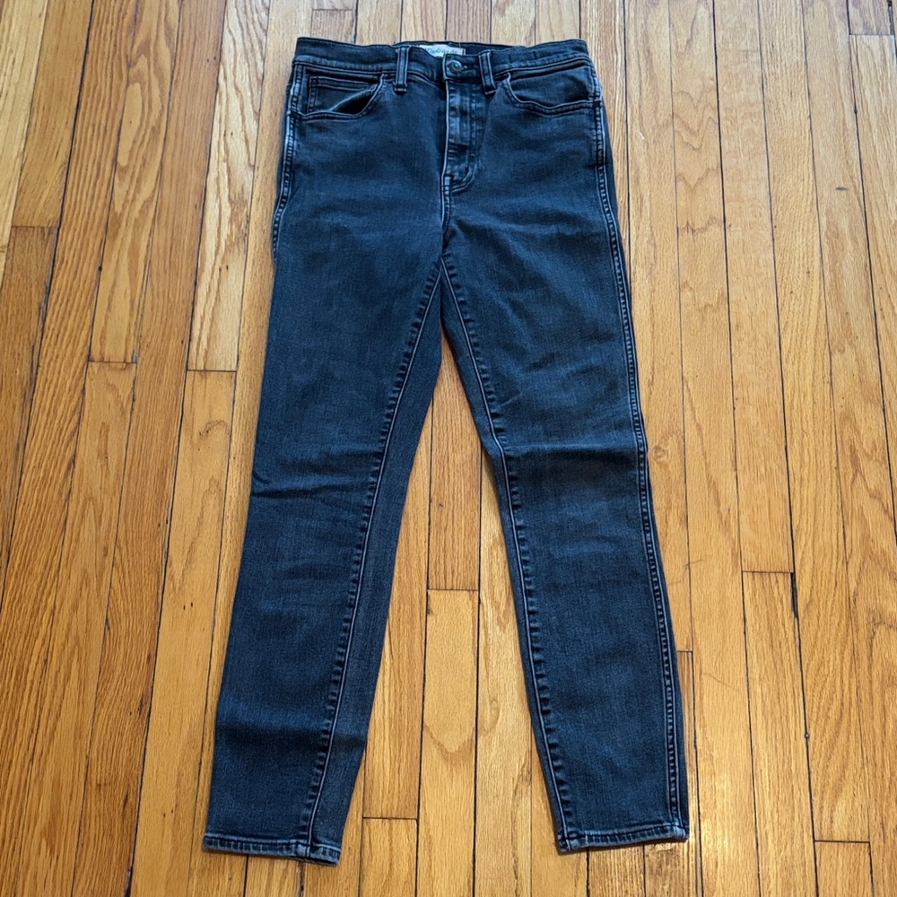 Madewell Women's Wash Black High Riser Skinny Skinny Jeans size 27